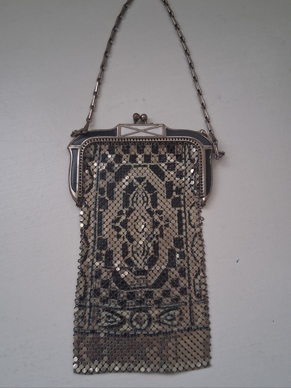 Vtg Whiting And Davis Mesh Bag
